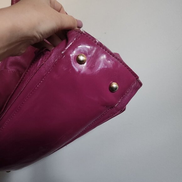ZAC POSEN | Leather shoulder bag fuchsia pink - Picture 4 of 9
